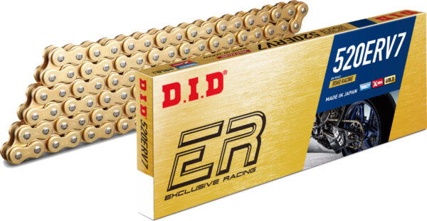 D.I.D CHAIN 520ERV7 124L GOLD/GOLD - 520ERV7124ZB