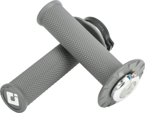 ODI MX V2 LOCK-ON GRIPS NO WAFFLE GRAPHITE - H36NWH