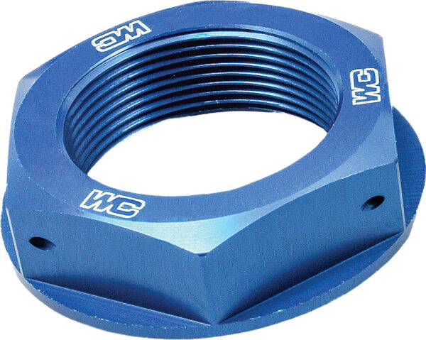 WORKS STEERING STEM NUT (BLUE) - 24-360