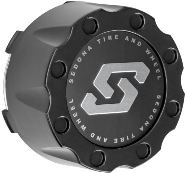 SEDONA SPYDER WHEEL REPLACEMENT CAP BLACK - CP-A8-110BS