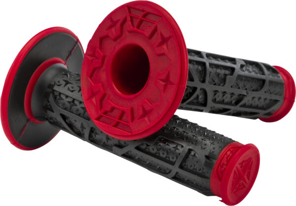 FLY RACING PILOT II MX GRIPS RED/BLACK - 01173613A