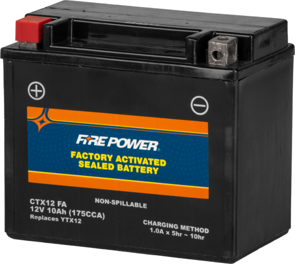 FIRE POWER BATTERY CTX12 SEALED FACTORY ACTIVATED - CTX12-BS(FA)