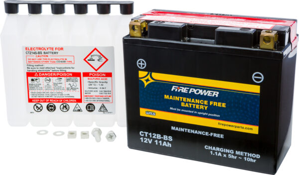 FIRE POWER BATTERY CT12B-BS MAINTENANCE FREE - CT12B-BS