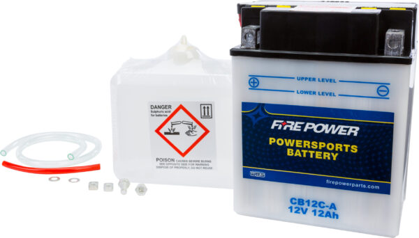 FIRE POWER BATTERY W/ACID CB12C-A 12V HEAVY DUTY - CB12C-A