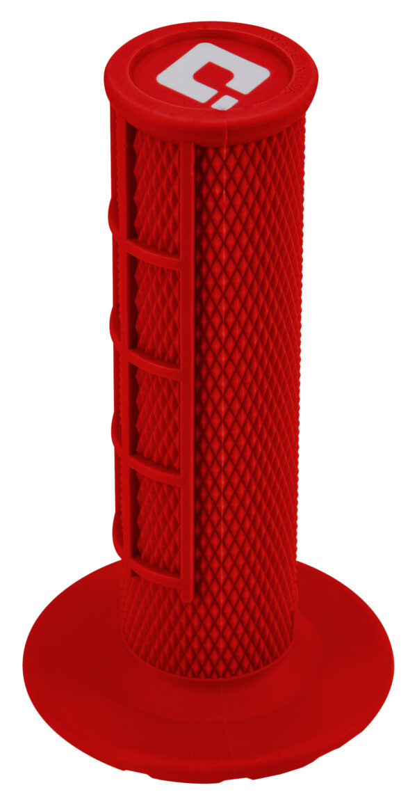 ODI MINI MX HALF WAFFLE GRIPS RED - H01MMR