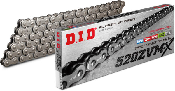 D.I.D SUPER STREET 520ZVMX-120L X-RING ZVMX SERIES NATURAL - 520ZVMXX120Z