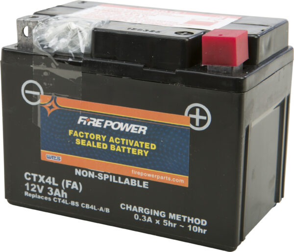 FIRE POWER BATTERY CTX4L/CT4L SEALED FACTORY ACTIVATED - CTX4L-BS(FA)