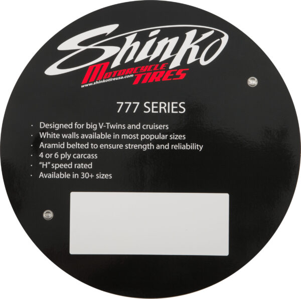 SHINKO SHINKO 777 TIRE SIGN - 777 INSERT