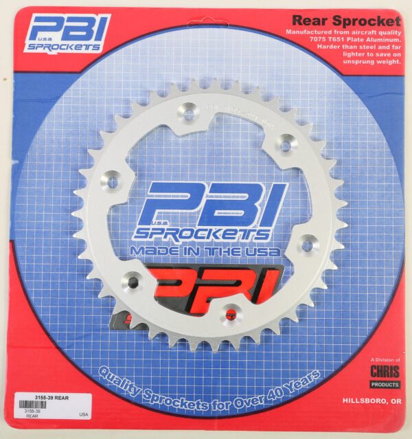 PBI REAR SPROCKET ALUMINUM 39T-520 BETA/HON - 3155 39-3