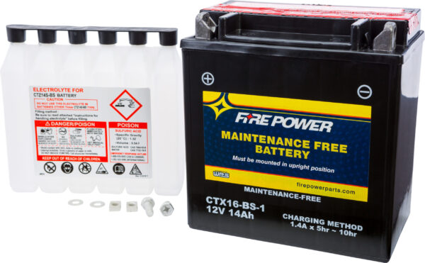 FIRE POWER BATTERY CTX16-BS-1 MAINTENANCE FREE - CTX16-BS-1