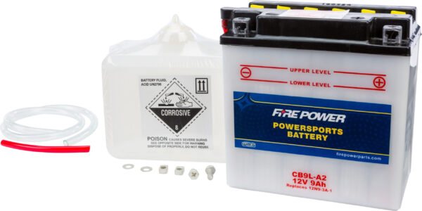 FIRE POWER BATTERY W/ACID CB9L-A2 12V HEAVY DUTY - CB9L-A2