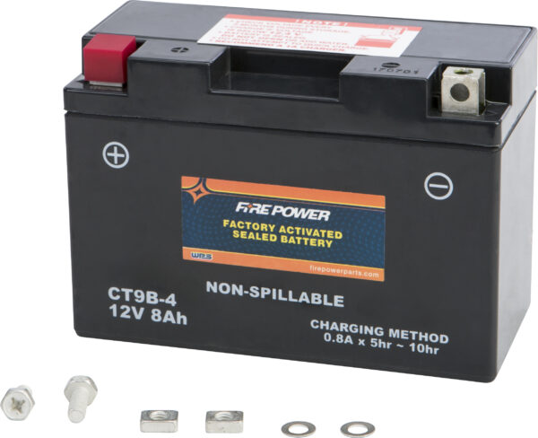 FIRE POWER BATTERY CT9B-4 CT9B SEALED FACTORY ACTIVATED - CT9B-4