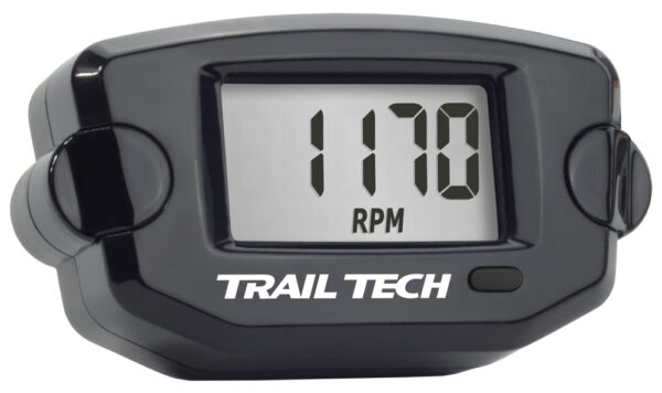 TRAIL TECH TTO TACH HOUR METER BLACK - 742-A00