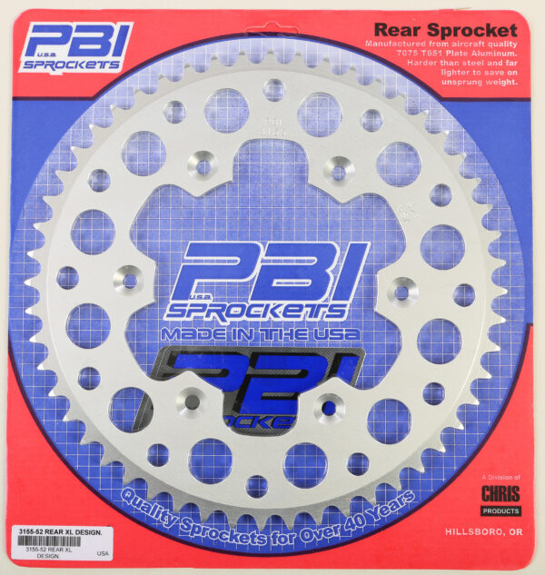 PBI REAR SPROCKET ALUMINUM 52T-520 BETA/HON - 3155-52-3