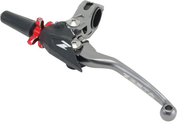 ZETA PIVOT PERCH FP 4-FINGER TITANIUM/RED - ZE43-2410