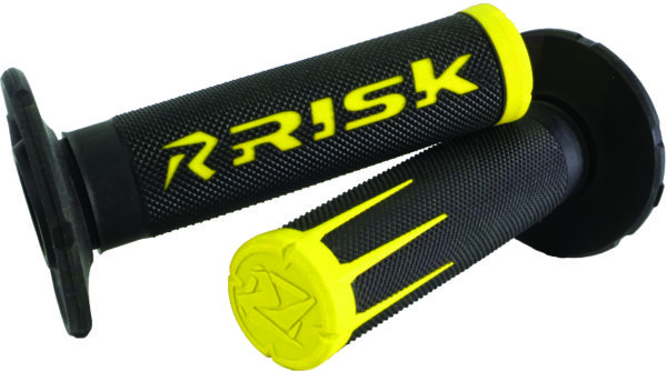 RISK RACING FUSION 2.0 MOTORCYCLE GRIPS YELLOW - 00288