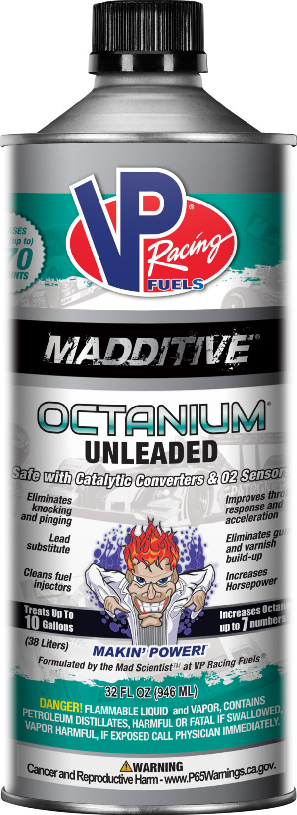 VP RACING OCTANIUM UNLEADED 1 QT - 29505