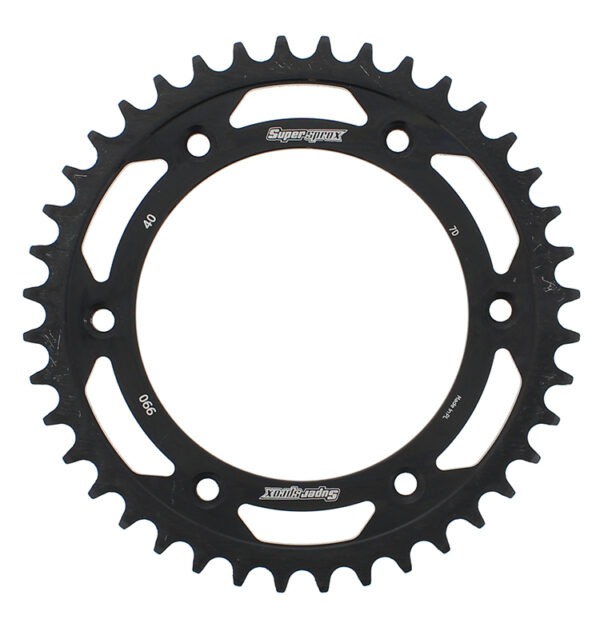 SUPERSPROX REAR SPROCKET STEEL 40T-520 BLK HUS/HUSQ/KTM - RFE-990-40-BLK