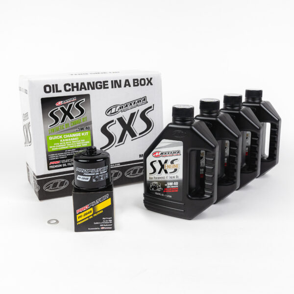 MAXIMA SXS QUICK CHANGE KIT 5W-40 WITH OIL FILTER KAW KRX - 90-469013-KRX