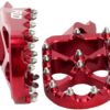 FLO MOTORSPORTS PRO SERIES FOOT PEGS RED KAW/HON - FPEG-792R - Image 2