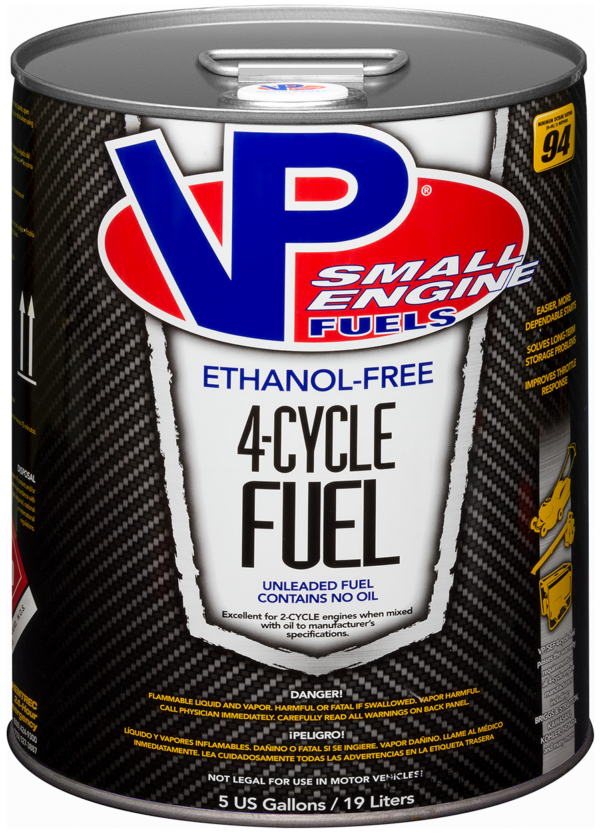 VP RACING SEF94 VP FUEL 5 GAL ETHO-FREE SMALL ENGINE 4-CYCLE FUEL - 6202