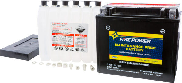 FIRE POWER BATTERY CTX19L-BS MAINTENANCE FREE - CTX19L-BS