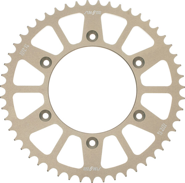 SUNSTAR REAR SPROCKET ALUMINUM 54T-520 KAW/SUZ - 5-361954