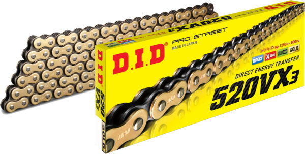 D.I.D 520VX3 GOLD 25 FT. - 520VX3G-25FT