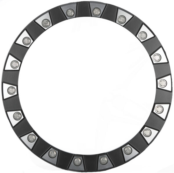 SEDONA SPLIT 6 REPLACEMENT BDLK RING 14" BLACK/MACHINED - SBL-14M-A72-RING-18