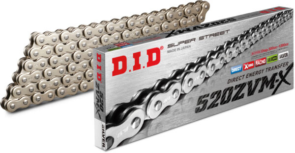 D.I.D SUPER STREET 520ZVMXS-110L X-RING CHAIN NICKEL - 520ZVMXS110Z