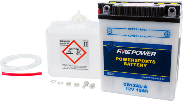 FIRE POWER BATTERY W/ACID CB12AL-A 12V HEAVY DUTY - CB12AL-A