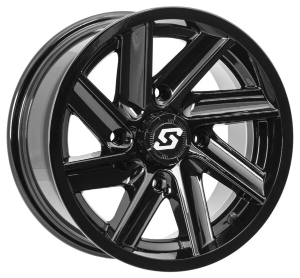 SEDONA CHOPPER WHEEL 14X7 4/110 5+2 (+10MM) BLACK - A85B-47011-52S