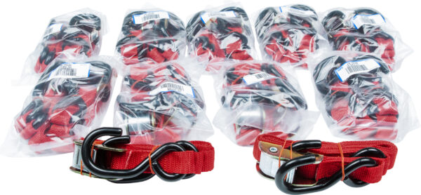 FIRE POWER 1" TIE-DOWN RED 10/PAIRS - 21261BULK