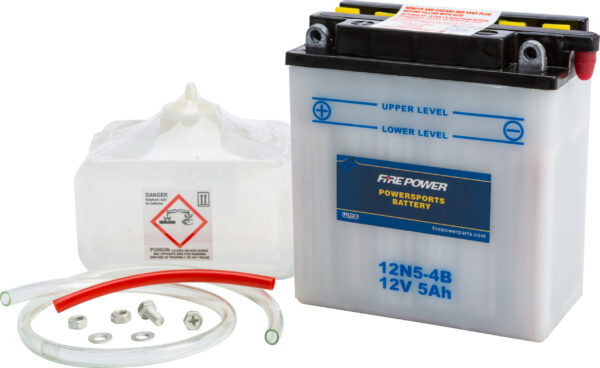 FIRE POWER BATTERY W/ACID 12N5-4B 12V - 12N5-4B