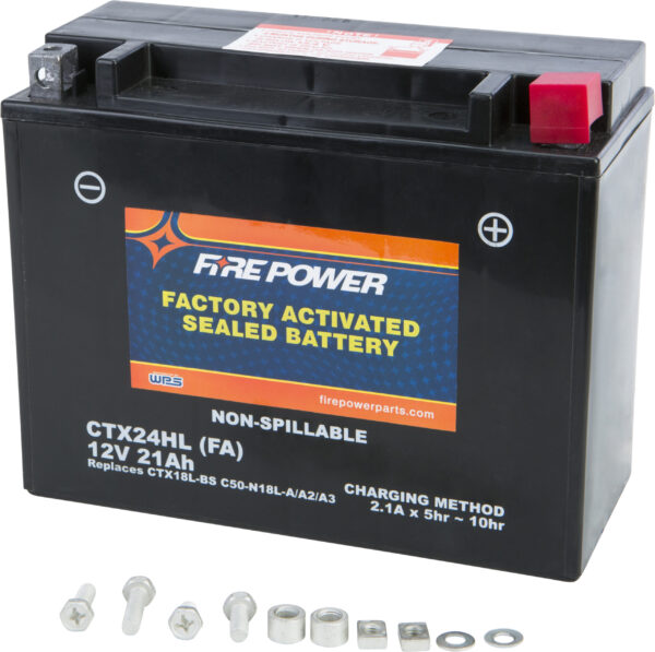 FIRE POWER BATTERY CTX24HL/C50-N18L-A SEALED FACTORY ACTIVATED - CTX24HL-BS(FA)