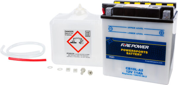 FIRE POWER BATTERY W/ACID CB10L-A2 12V HEAVY DUTY - CB10L-A2