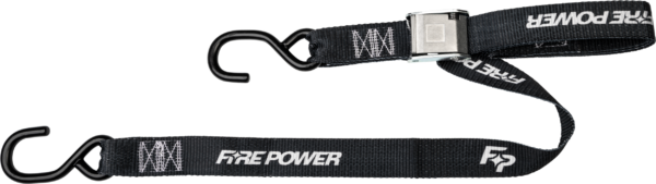 FIRE POWER 1.5" TIE-DOWN BLACK 2/PK - 29-13050