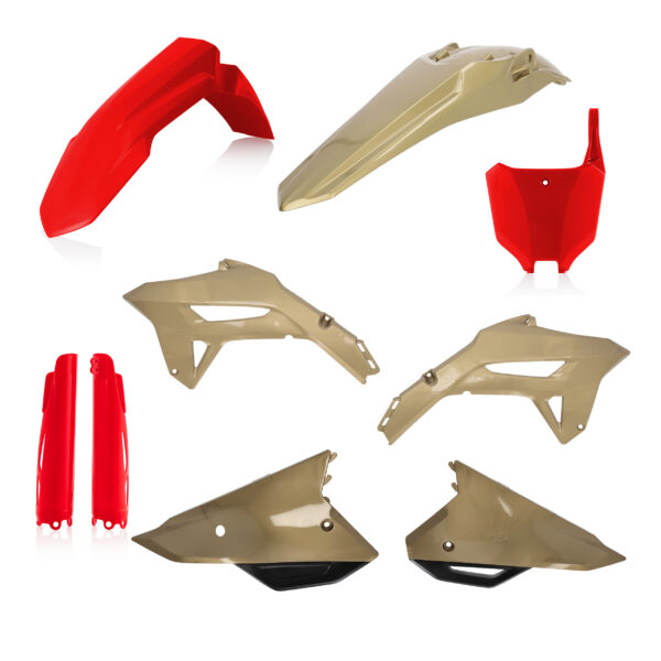 ACERBIS FULL PLASTIC KIT RED/GOLD HON - 2858927839