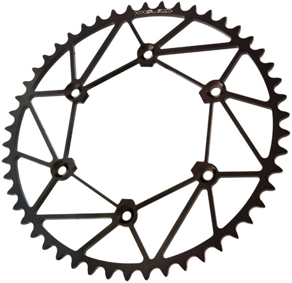 DIRT TRICKS REAR SPROCKET CHROMOLY STL/ZIR 50T-520 BLK HON - CR-50-D-B