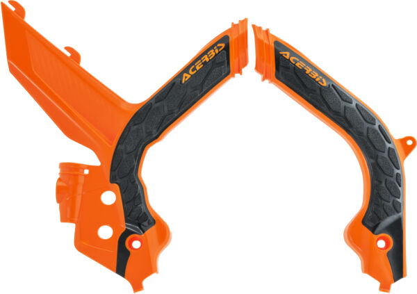 ACERBIS X-GRIP FRAME GUARDS ORANGE/BLACK - 2783155225