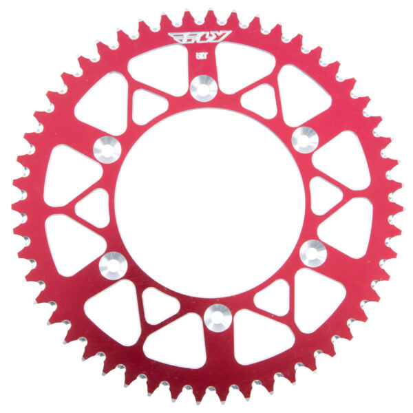 FLY RACING REAR SPROCKET ALUMINUM 51T-520 RED HON - OLD 225-51 RED