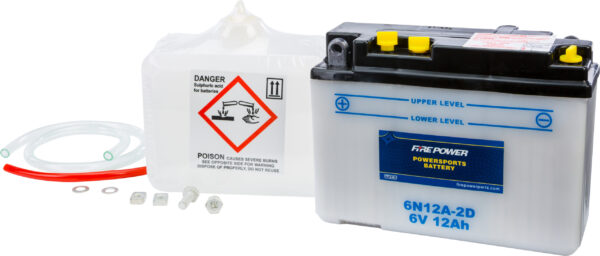 FIRE POWER BATTERY W/ACID 6N12A-2D 6V - 6N12A-2D