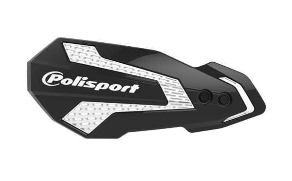 POLISPORT MX FLOW HANDGUARDS BLACK/WHITE - 8308200006