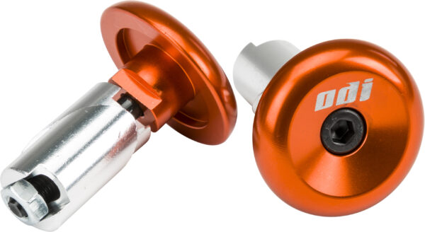 ODI ALUMINUM BAR END PLUGS ORANGE - F71APO