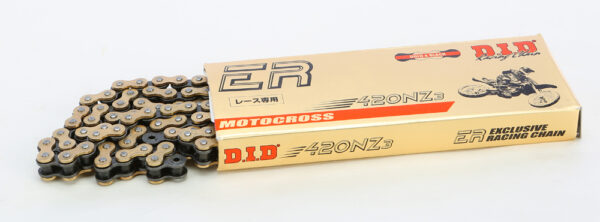 D.I.D SUPER 420NZ3G-120 NON O-RING CHAIN GOLD - 420NZ3G120RB