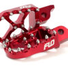 FLO MOTORSPORTS PRO SERIES FOOT PEGS RED KAW/HON - FPEG-792R - Image 6