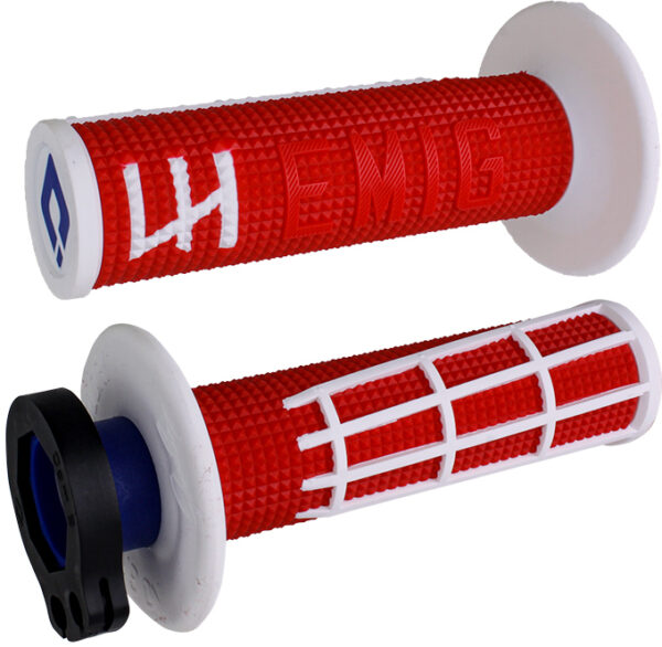 ODI EMIG 2.0 - V2 LOCK-ON GRIP RED/WHITE - H36E2RW