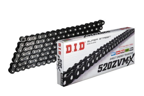 D.I.D SUPER STREET 520ZVMX-120 BLACK/BLACK - 520ZVMXB120Z