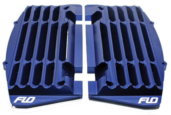 FLO MOTORSPORTS HIGH FLOW RADIATOR BRACES BLUE - FLO751BLU