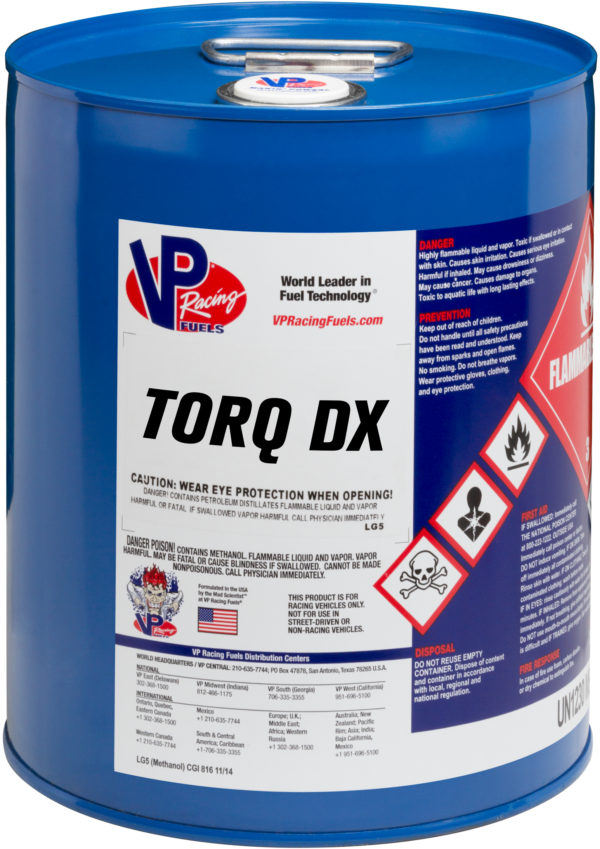 VP RACING VP TORQ DX VP FUEL 5 GAL PAIL - 2122